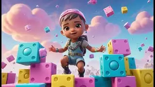 Fortnite Baby Built a Tower on the Moving Platform | Kids Songs & Nursery Rhymes