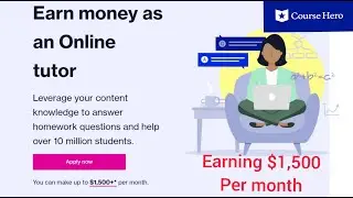 Course Hero Tutor - Chegg Alternative || Full registration process
