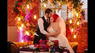Colorado Wedding at Holy Ghost Church & Moss Denver with a rainbow color palette | Caity and Daniel