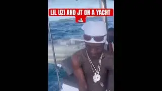 Lil Uzi Drives The Boat With JT😲🛥️#liluzivert#liluzi #jt #citygirls #yungmiami #yslwoody #adinross