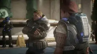 Gears 5 - Act 1-2 Diplomacy: New Ephyra Introduction Marcus & JD 