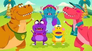 [Sing Along] Tyranosaurus Family | Dino T-rex Family Song | Dinosaur Nursery Rhymes & Kids Songs