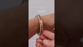 Behold the captivating allure of this citrine bangle.