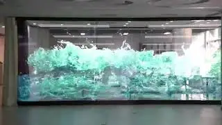 Mesmerizing 3D Water Effects on Holographic LED Screens