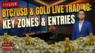 Live Gold and Bitcoin Analysis and Trading | Movement Capture Scalping | Crypto Trading