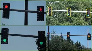 McCain and Econolite Traffic Signals in Wood Village, OR (4K)