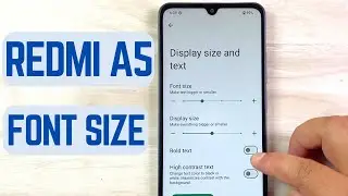 📱 Redmi A5 &ndash; How to Change Font & Display Size | Easy Settings Guide!
