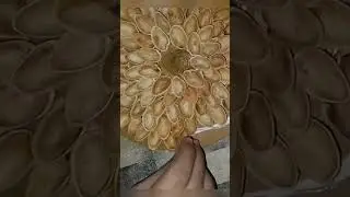 without glue gun pista shell flower #art #tiktok #diwali #diy #trending #decor #viral