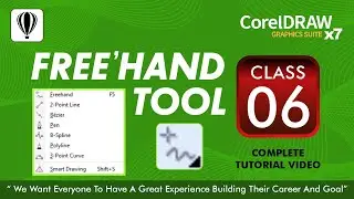 CorelDraw Free Hand Tool | Tutorial For Beginners | CorelDraw x17  Class 6 | Hindi / Urdu