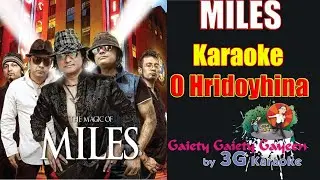 O Hridoyheena Khokhono Ki Tomar | হৃদয় হীনা  | Miles | Full Bangla Karaoke With Rolling Lyric.