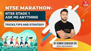NTSE STAGE 1 - ASK ME ANYTHING | TIPS, TRICKS & STRATEGY | NTSE MARATHON | VOS