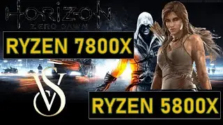 Benchmark R7 7800x vs 5800x - Zen 4 vs Zen 3 Gaming Comparison | Ryzen new CPU