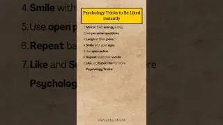 Psychology tricks to be liked instantly #shorts#viral #trending#psychology#psychologytricks