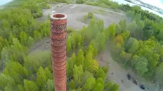 Old sawmill incl. pipe crash