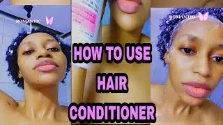 How to use conditioner after shampoo for all hair types.