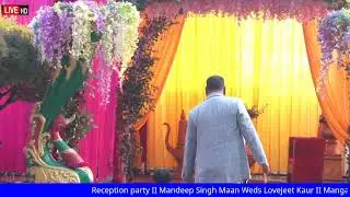 Reception party II Mandeep Singh Maan Weds Lovejeet Kaur II Manga Studio M.+919872598552