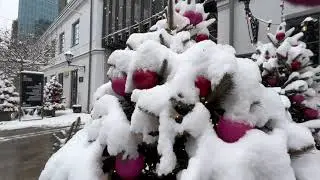 Fabryka Norblina in Warsaw ❄️ Christmas & New Year Decorations | Winter Snow Walk. December 31, 2025