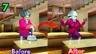 How to blow up Miss T birthday cake 🎂 ( Scary Teacher 3D )