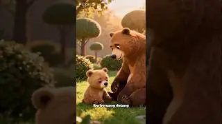 The Little Bear Who Didn&rsquo;t Want to Sleep.#little bear#storykids#kidscute#animal# story#shortkids.