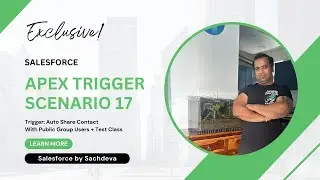 Apex Trigger Series Video 17: Auto Share Contact with Public Group Users on Creation + Test Class