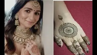 Alia Bhatt's Wedding Mehndi Design Simulation |Alia Bhatt Wedding Henna Design Mandala Style Remake