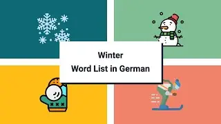 Winter Vocabulary in German [42 words in 4 mins]