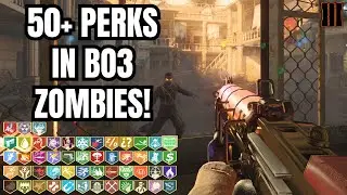 50 PERKS IN BO3 ZOMBIES (BO3 Zombies Reaper Collection Mod on Verruckt)