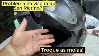 Trocando as molas capacete San Marino