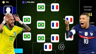 BRAZIL X FRANCE!! 😱😱 BEST SPECIAL X SQUAD BUILDER!! EFOOTBALL 2024 MOBILE
