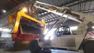 Containerised Bulk Handling at Pinto Valley Arizona to Guyamas in Mexico Using Reach Stacker