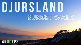 ⁴ᴷ⁶⁰ Denmark Nature Walk | Beautiful Sunset Walk in Djursland | Denmark Slow Tv 🇩🇰