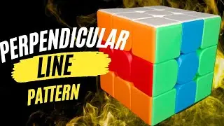 Perpendicular lines Pattern| 3x3 Rubik's Cube | [Pattern Series] | THE CUBE CORNER