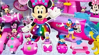 Relaxing ASMR Unboxing 💗 Minnie Mouse Pink Airplane | Disney Toy Collection