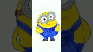 Cute minion drawing #easy #trendingshorts #art #viralshorts #ytshorts