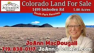 1499 Imboden Rd | 5 Acres of land for Camping or Cabin | Hartsel CO