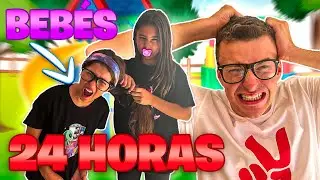 24 HORAS SIENDO PAPÁ DE BEBÉS | RETO PADRES POR 1 DIA !!