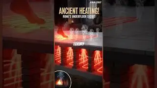 Rome Had UNDERFLOOR HEATING 2,000 Years Ago! 🤯#shorts #history #facts