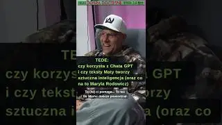 TEDE: czy Mata pisze teksty AI (i co o tym myśli Maryla Rodowicz) #podcast #rap #TDF #dobradoczesne