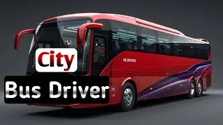 Driving A Bus In City For Passengers😍