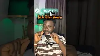 This is how to seek  rich older women in a dating site like