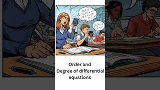 order and degree of differential equations