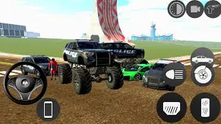 Police Monster Truck vs Supercars Stunt Challenge in Indian Bike Driving 3D Game Gameplay