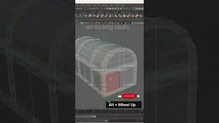 Treasure chest 3d model in maya #mayatutorial #viralvideo #trending