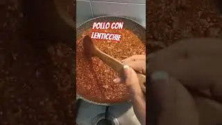 pollo with lenticchie #food #recipe #cooking #asmr #shorts