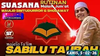 [LIVE] 🔴 SUASANA RUTINAN MALAM JUM'AT SIMTUDURROR DAN SHOLAWAT SABILU TAUBAH ( 5 FEBRUARI 2026)