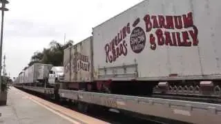 HiDef- The Ringling Brothers and Barnum & Bailey Circus Train at Carlsbad Village
