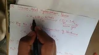 Industrial preparation of Hydrogen gas #Chemistry# subscribe my channel