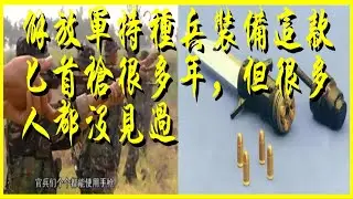 解放軍特種兵裝備這款匕首槍很多年，但很多人都沒見過