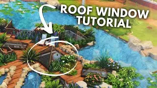 The Sims 4 Roof Window Tutorial #shorts #short