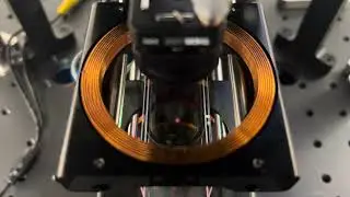 Rubidium Atom Dancing in Infleqtion Magneto Optical Trap (MOT)